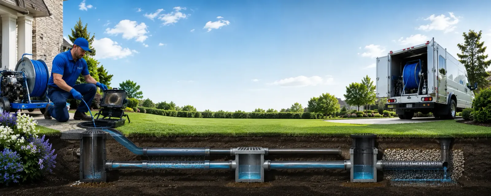 Outdoor drain cleaning information for Custer, MI